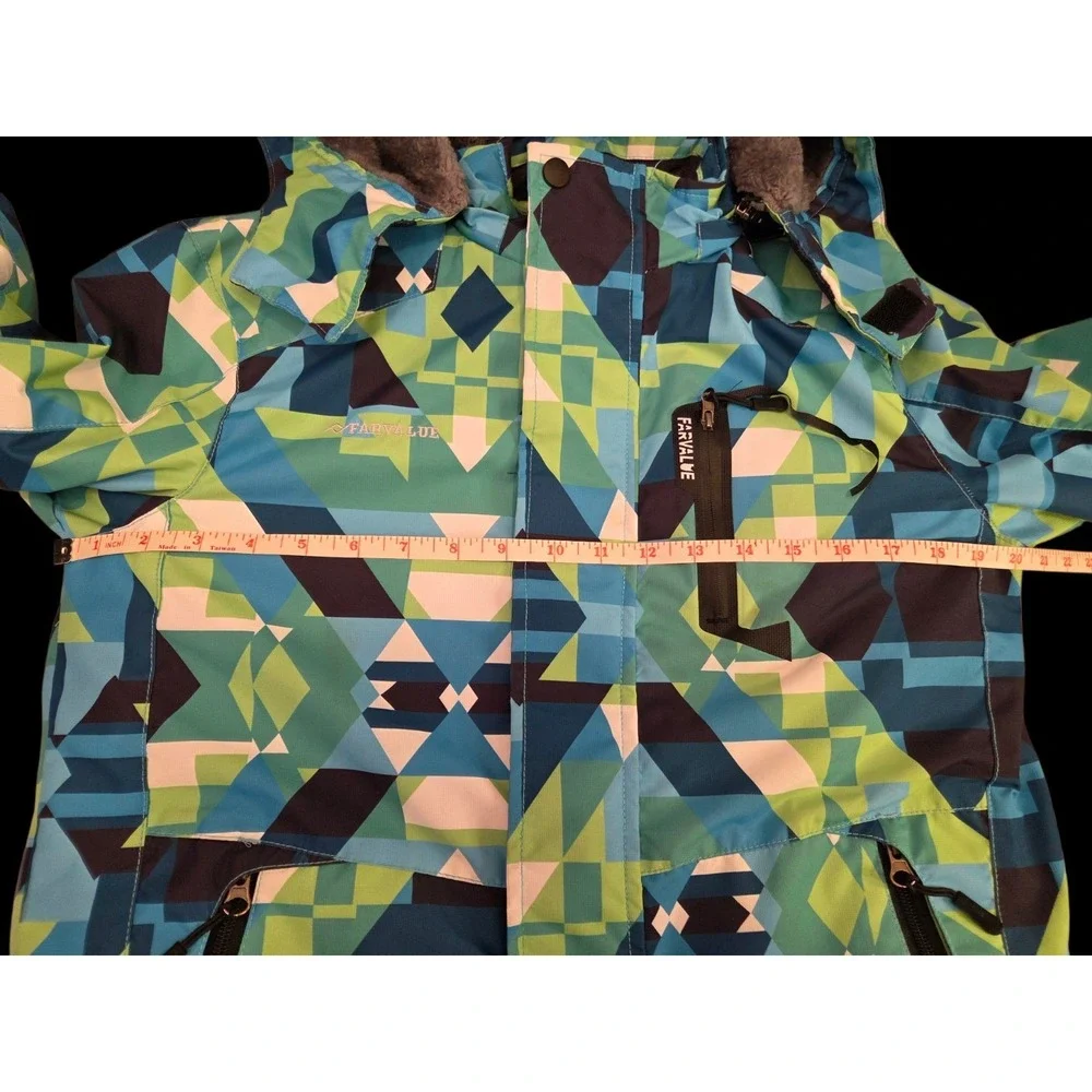 FARVALUE‎ Boys 10/12 Waterproof Ski Jacket Windproof Winter Snow Coat Outdoor